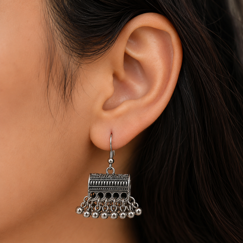 Antique Silver Chandelier Earrings